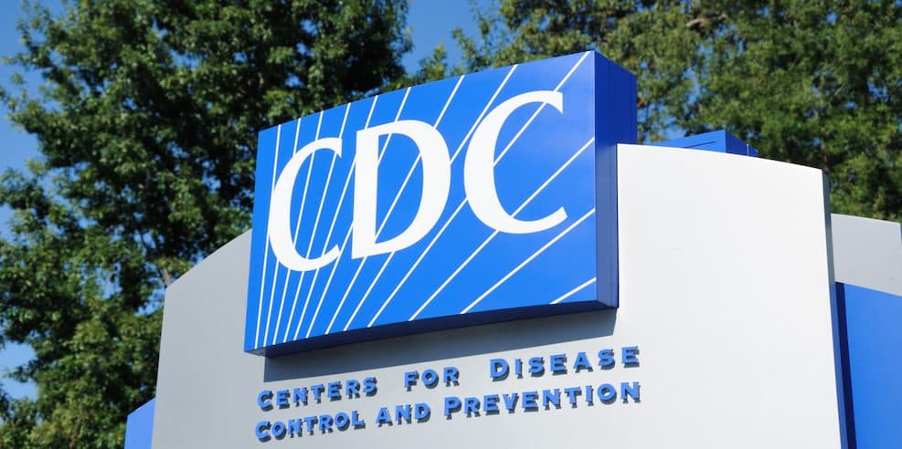 Atlanta, Georgia, USA - August 28, 2011: Close up of entrance sign for Centers for Disease Control and Prevention. Sign located near the 1700 block of Clifton Road in Atlanta, Georgia, on the Emory University campus. Vertical composition.