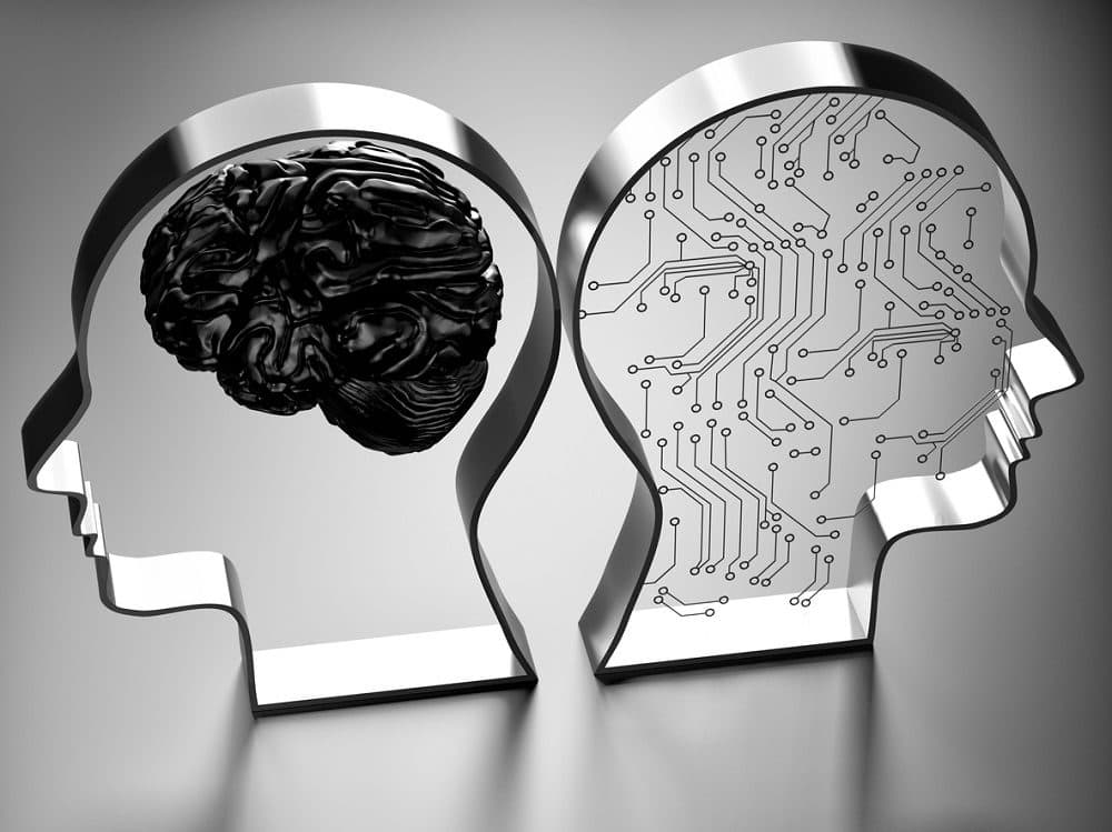 Artificial intelligence (AI) against the human brain.