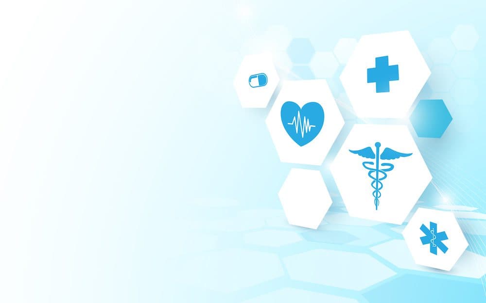 Abstract geometric modern background. Medicine and science concept background