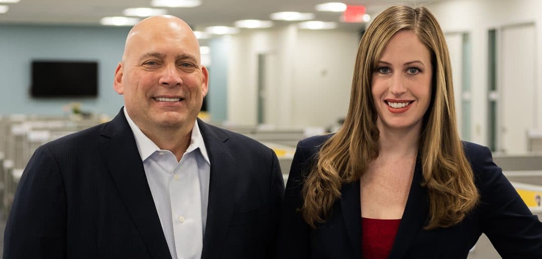 Stephen Iwicki and Jennifer Rhea