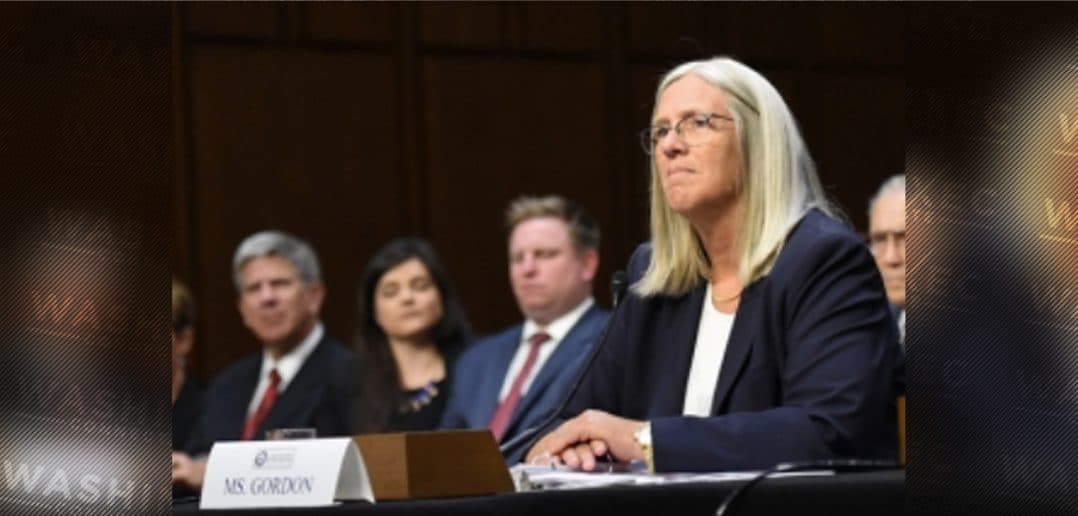 Sue Gordon at Confirmation Hearing