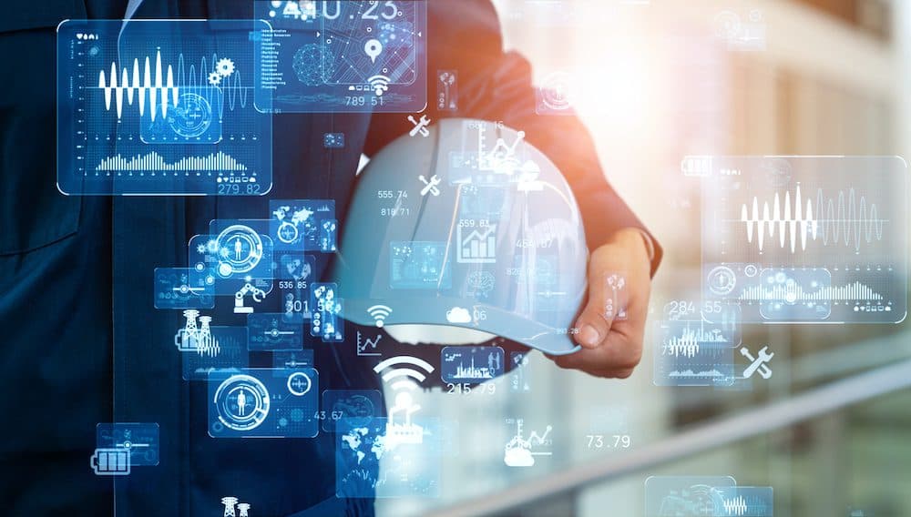 Industrial technology concept. Communication network. INDUSTRY 4.0. Factory automation. Image: metamorworks/iStock