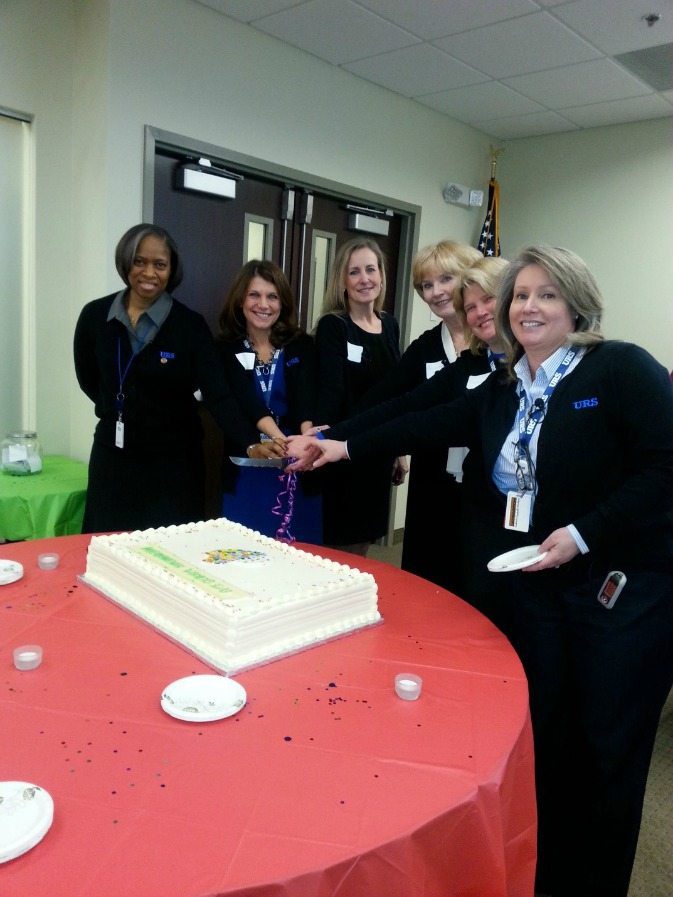 From left to right: Cynthia Crutchfield, Vice President – Mission Support Operations (MSO); Jill Bruning, General Manager and Vice President – Global Security Group (GSG); Janet Turner-Webb, Vice President – Healthcare, Regulatory and Information Technology (HRIT); Lorraine Mathus, Vice President – Proposal Operations; Carol Papillo, Vice President – Business Development; Elizabeth Malone, Vice President  –  Contract Administration (GSG & SEIS).