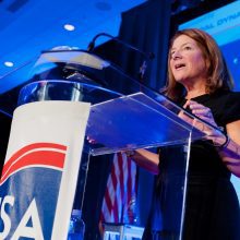 Letitia “Tish” Long speaks at the 3rd Annual INSA Achievement Awards Intellegence and National Security Alliance