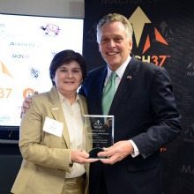 Nadia Short and Governor Terry McAuliffe