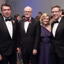 From left: Leukemia Ball co-chair Wayne Berson, CEO of BDO; Sr. co-chair Ed Offterdinger, Baker Tilly Executive Managing Partner; LLS National Capital Executive Director Beth Gorman, and Amgen Vice President and General Manager Richard Paulson, 
