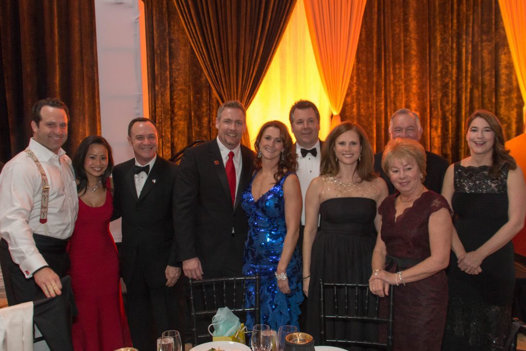 William Finnerty, Managing Director – Wealth Management, UBS, Anh Finnerty, Christian Schultz, Assistant Chief Litigation Counsel at US Securities and Exchange Commission, Rob Franklin, 2016 Heart Ball Chair, Co-Founder, Morgan Franklin Consulting, Patti Franklin, Brendan Giuseppe, VP & Chief Sales & Business Development Officer, MorganFranklin, Leigh Ann Schultz, Managing Director, Risk and Compliance, MorganFranklin Consulting, CE Andrews, CEO, MorganFranklin Consulting, Jean Andrews, Deb Giuseppe
