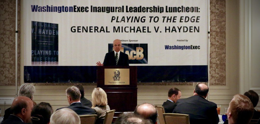 Photo of General Michael V Hayden at a WashingtonExec Event