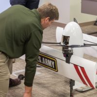 Aeronautical engineers from the U.S. Army Research Laboratory took delivery of an innovative, new unmanned aircraft system.The lab’s Vehicle Technology Directorate has worked closely with partners at the University of Maryland to develop the vehicle, which is part of the Common Research Configuration Program. U.S. Army photo by David McNally