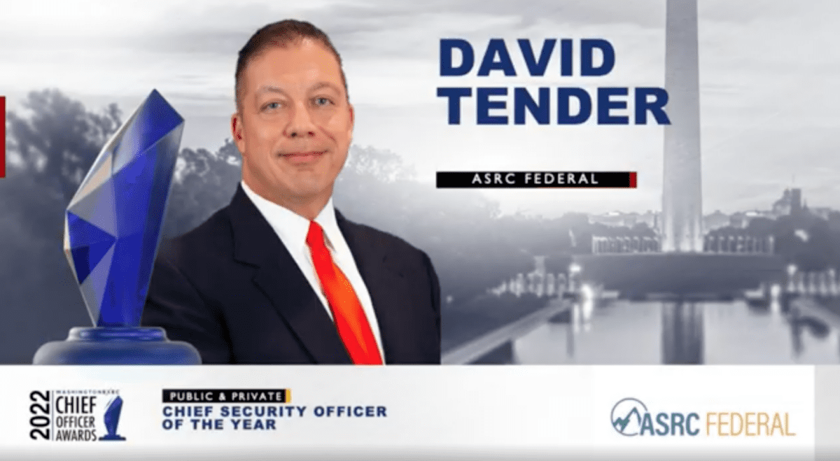WATCH: ASRC Federal's David Tender Wins 2022 Chief Officer Award