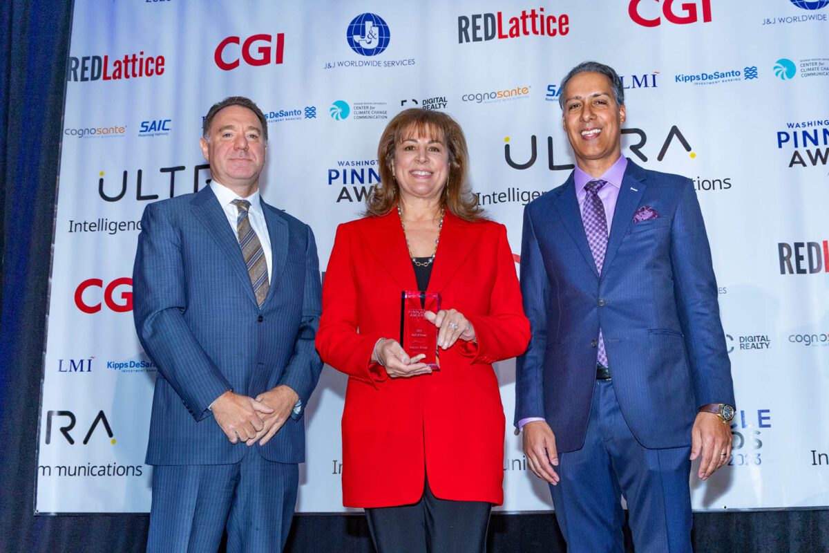 Nazzic Keene (middle) accepts her Lifetime Achievement Award.